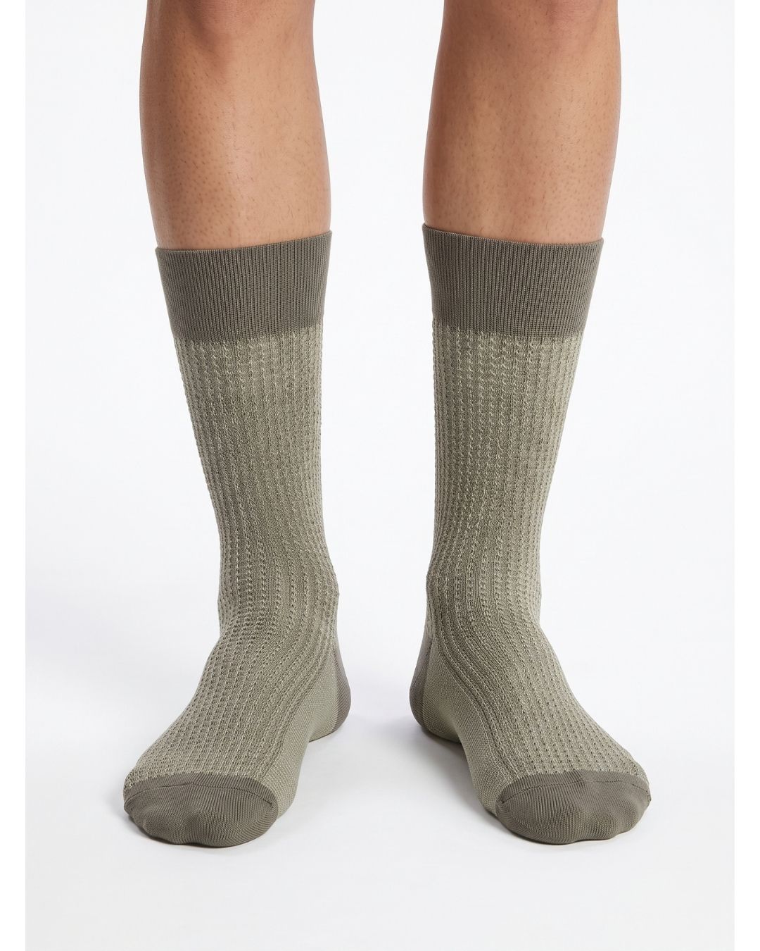 Missoni Missoni Beige Mens Textured Design Crew Socks-M