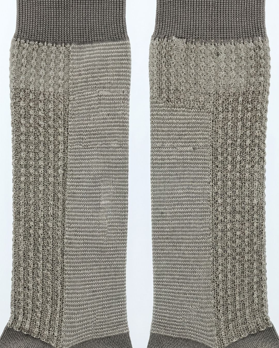 Missoni Missoni Beige Mens Textured Design Crew Socks-M