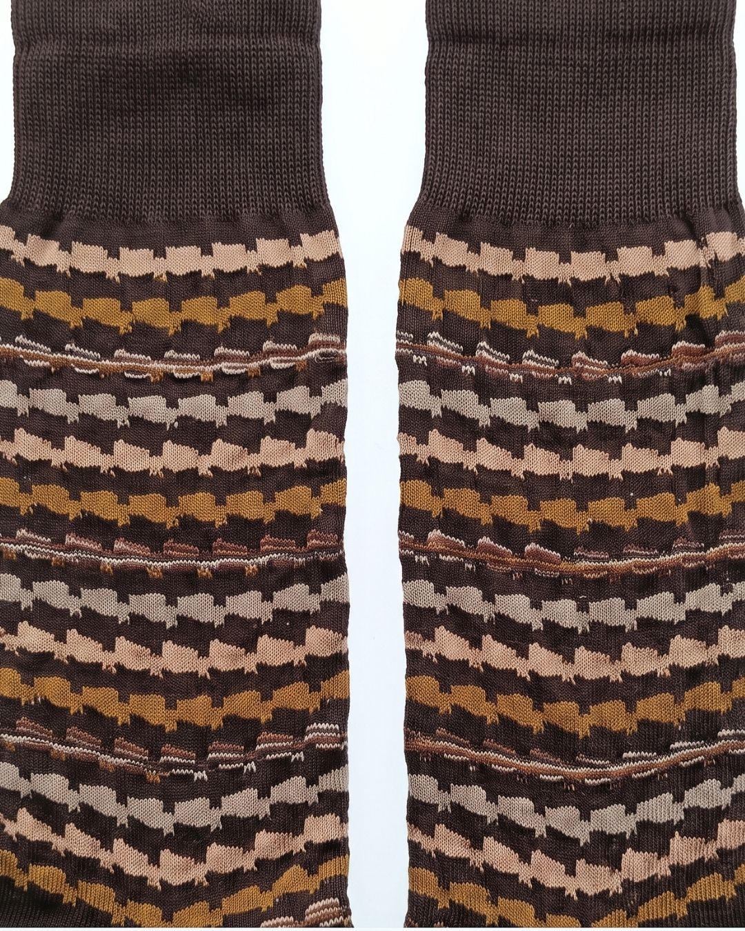 Missoni Missoni Brown Mens Melange Crew Socks-M