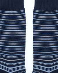 Missoni Missoni Blue  Mens Fine Stripe Crew Socks-M
