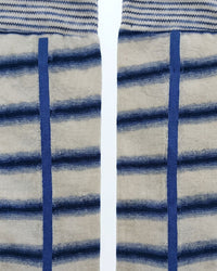 Missoni Missoni Blue  Mens Bold Stripe Crew Socks-M