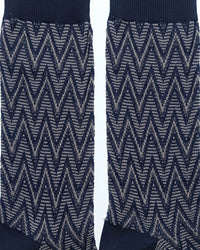 Missoni Missoni Navy Mens Classic Chevron Crew Socks-L