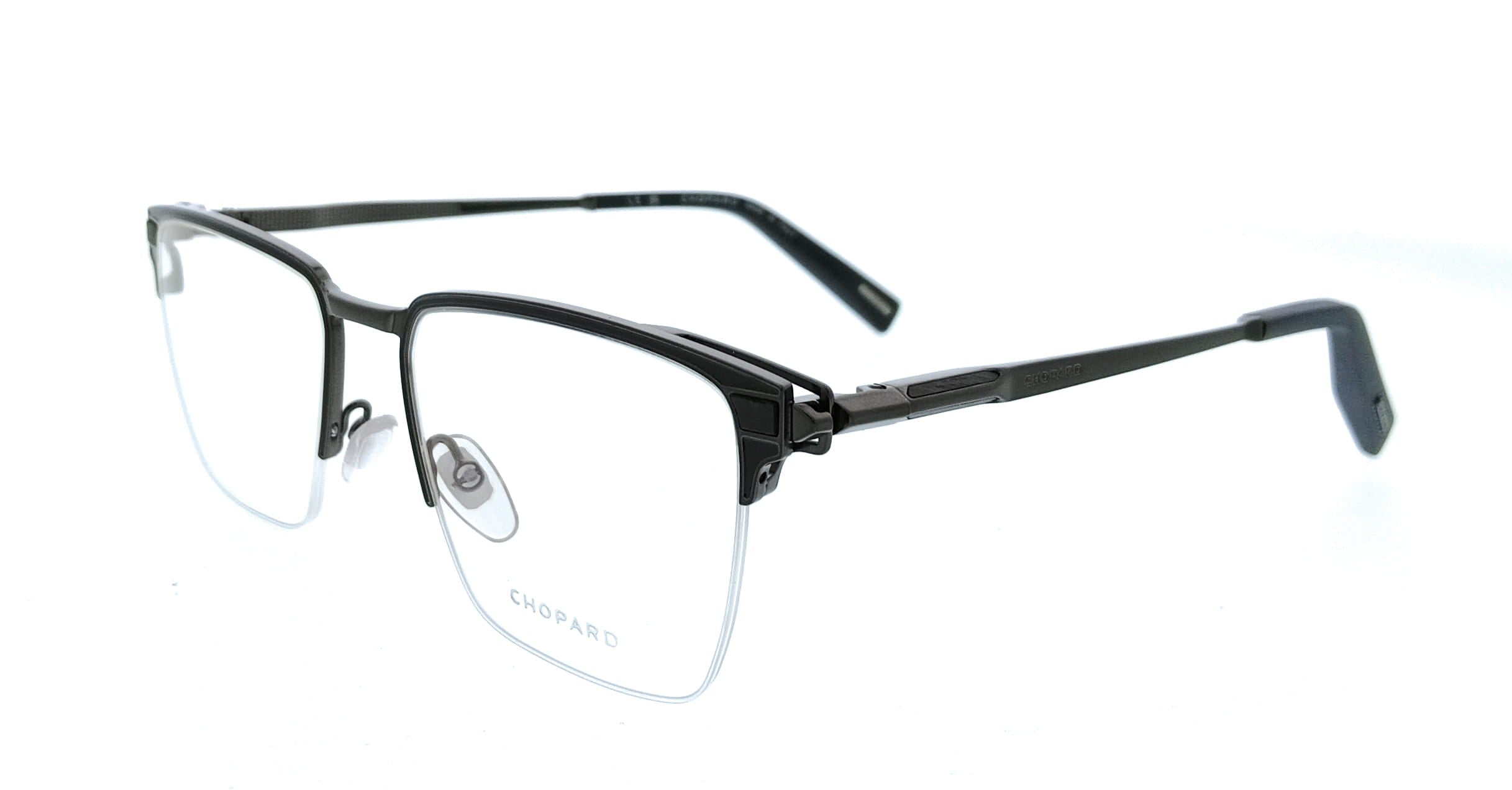 Chopard Chopard Gunmetal Black Square VCHL20V540K56 Eyeglasses