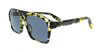 Philipp Plein Philipp Plein SPP072M570709 Yello Black Havan Square Mens Sunglasses