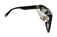 Philipp Plein Philipp Plein SPP080 55700G Shiny Black Square Unisex Sunglasses