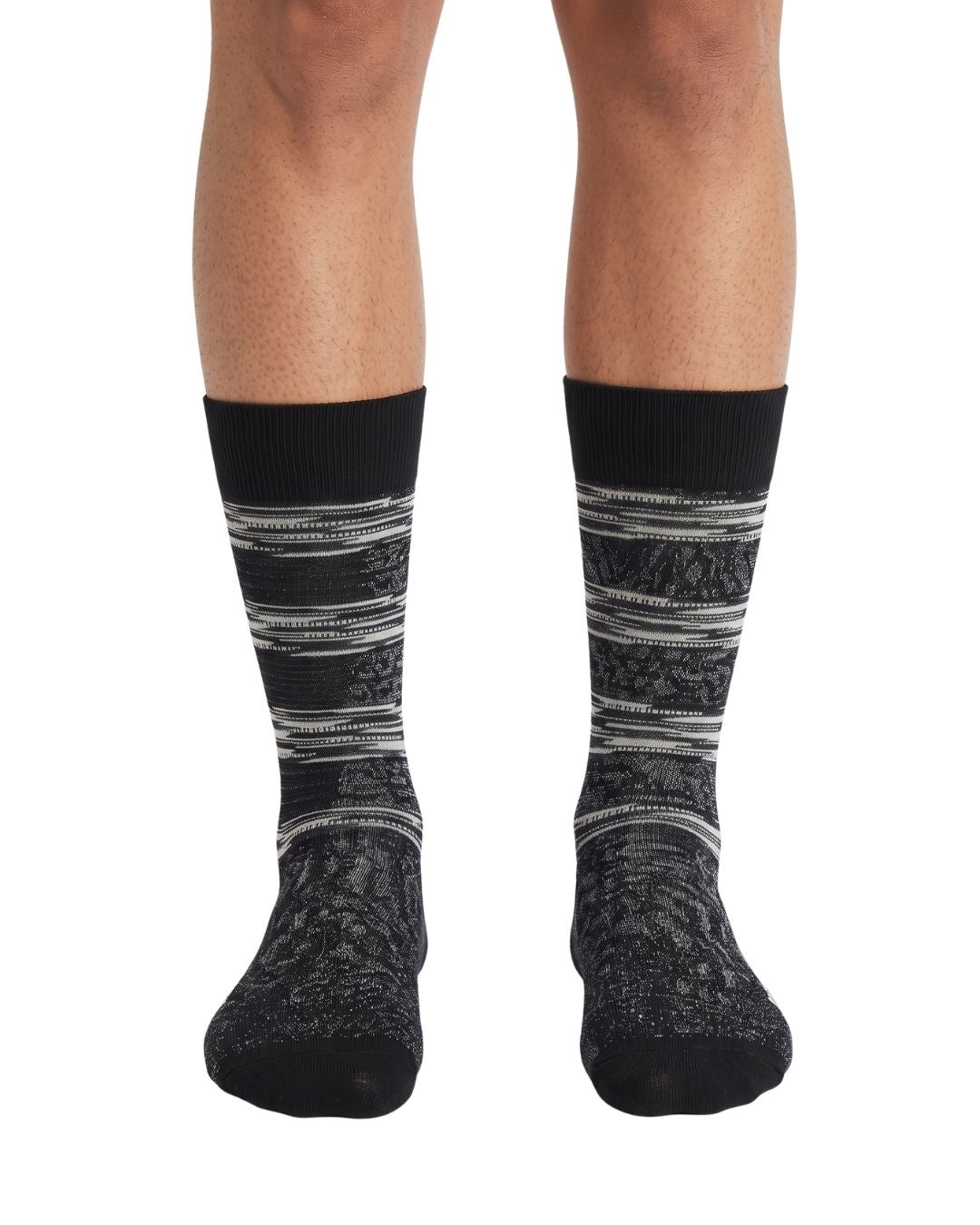 Missoni Missoni Black White Mens Crew Socks-