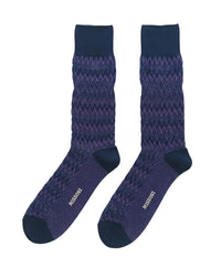 Missoni Missoni Purple Mens Crew Socks-