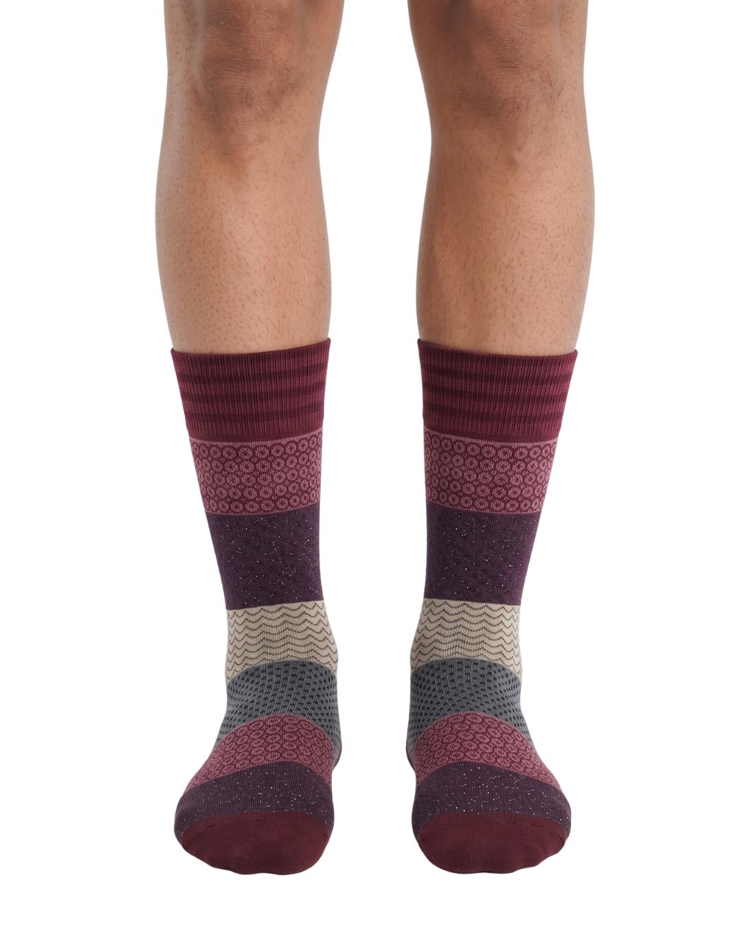 Missoni Missoni Burgundy  Mens Crew Socks-S