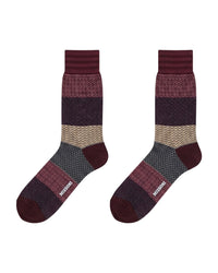 Missoni Missoni Burgundy  Mens Crew Socks-S