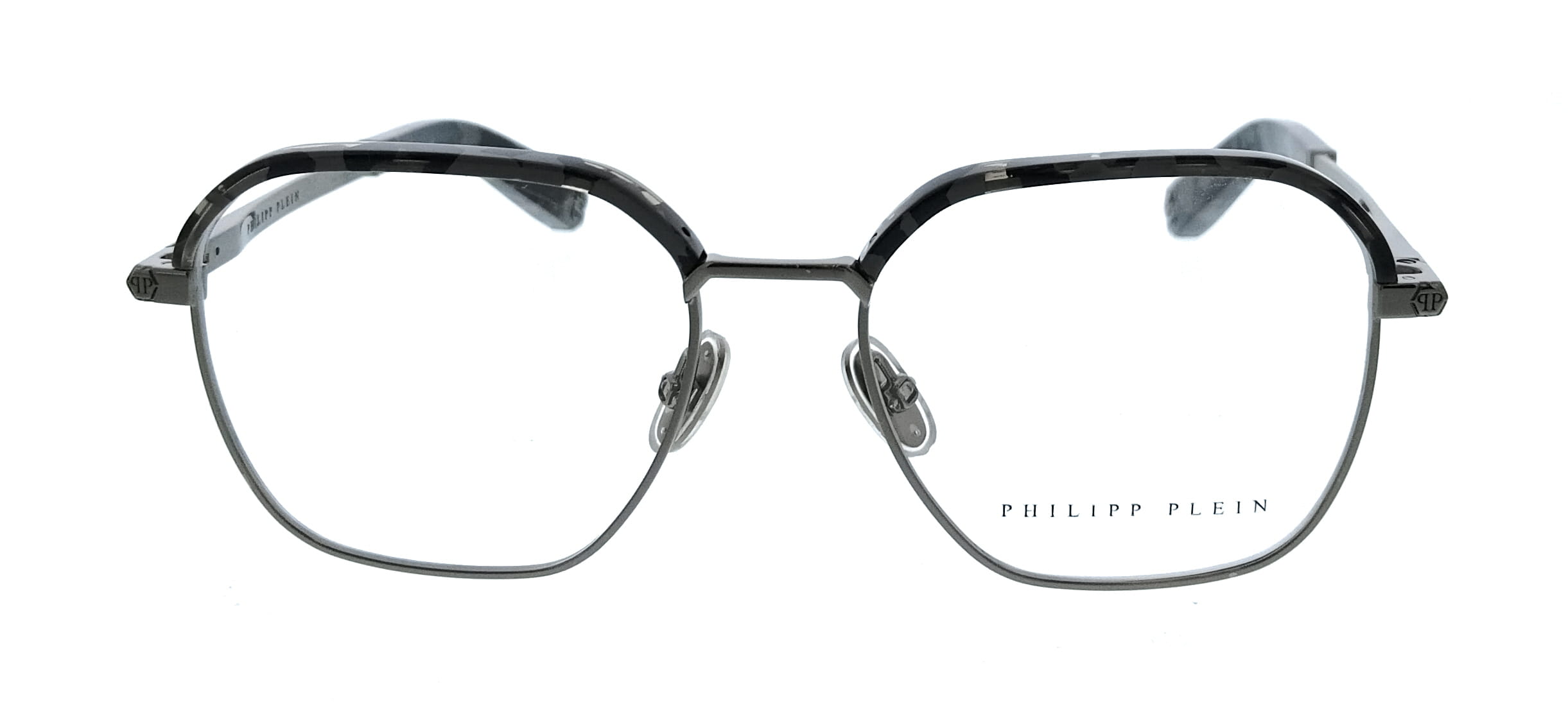 Philipp Plein Philipp Plein Gray Square VPP017M520568 Eyeglasses