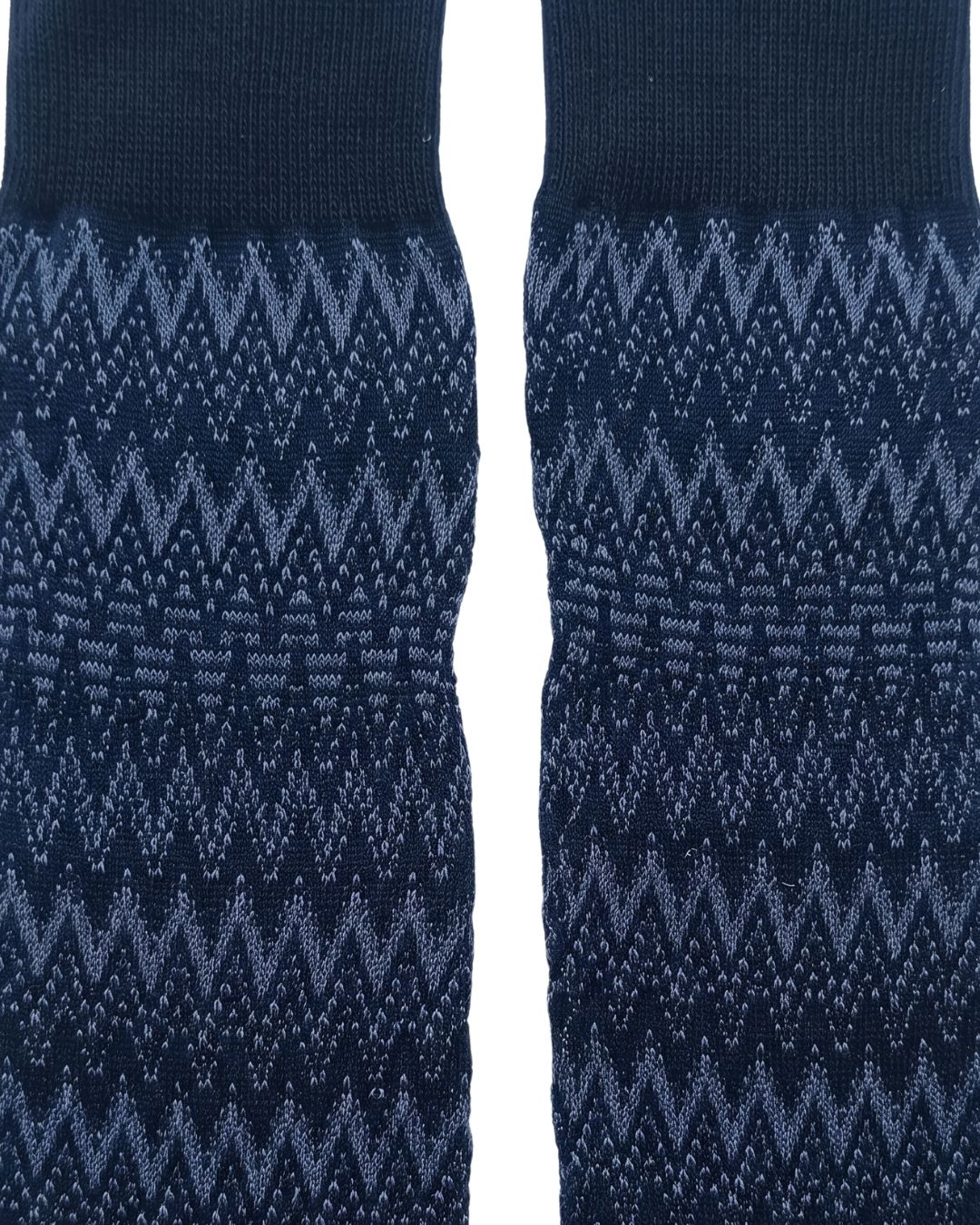 Missoni Missoni Blue  Mens Chevron Crew Socks-