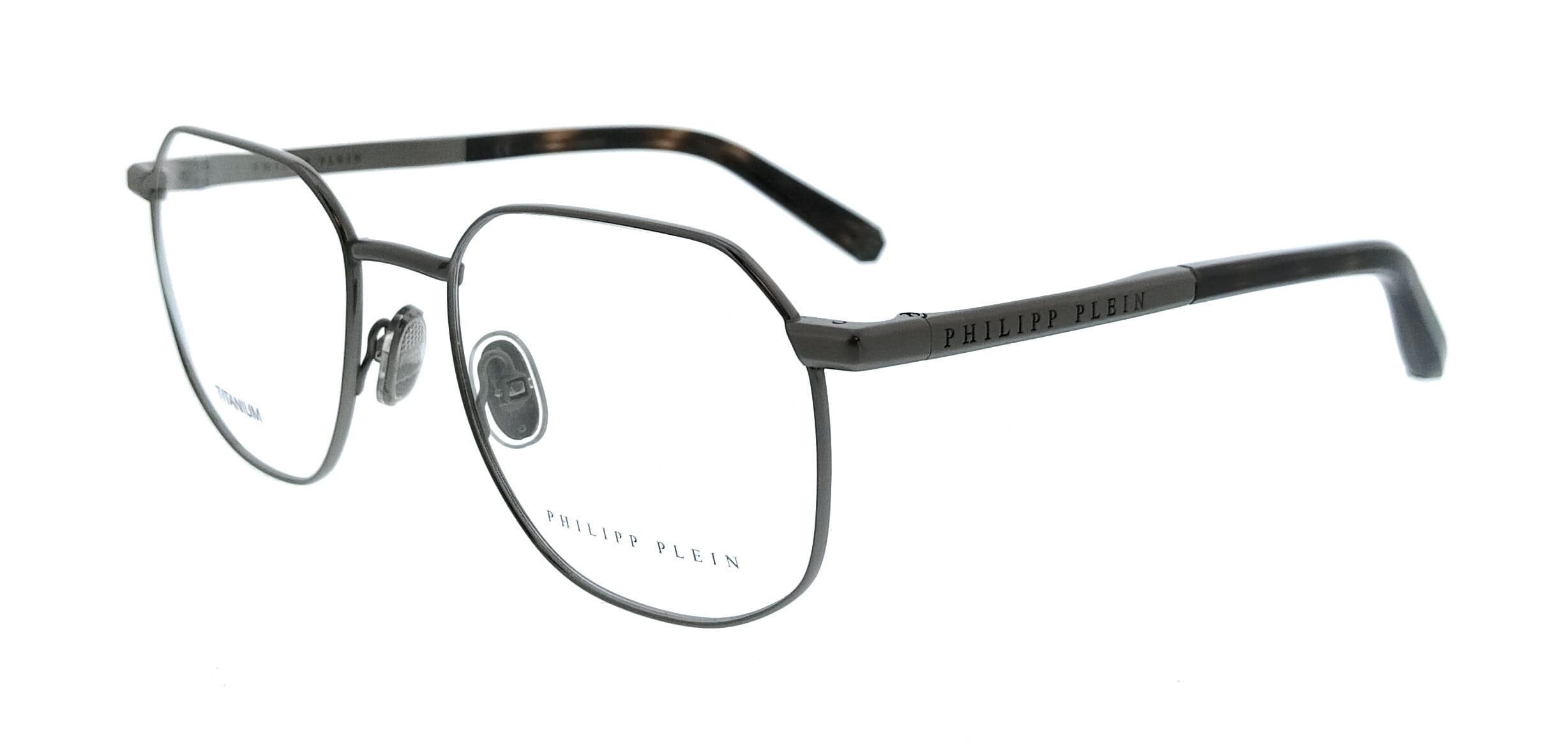 Philipp Plein Philipp Plein Gunmetal Square VPP020M530584 Eyeglasses