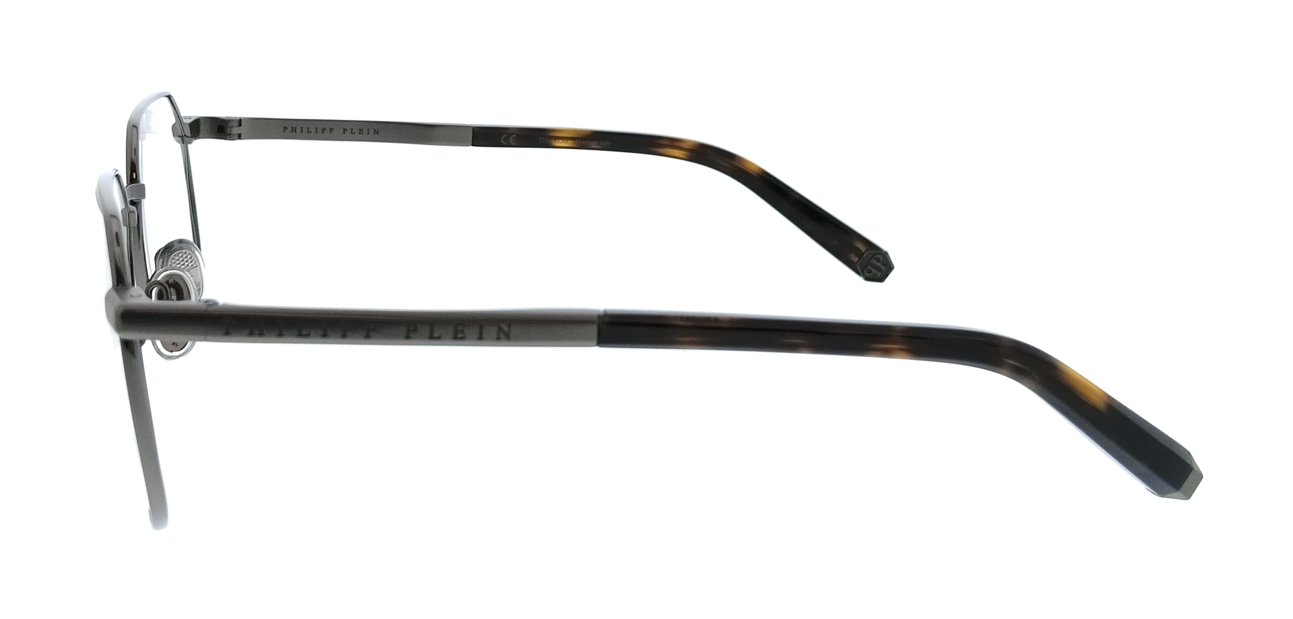 Philipp Plein Philipp Plein Gunmetal Square VPP020M530584 Eyeglasses