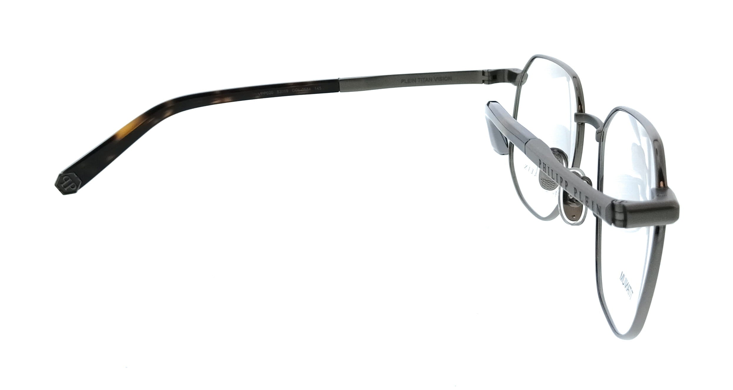 Philipp Plein Philipp Plein Gunmetal Square VPP020M530584 Eyeglasses