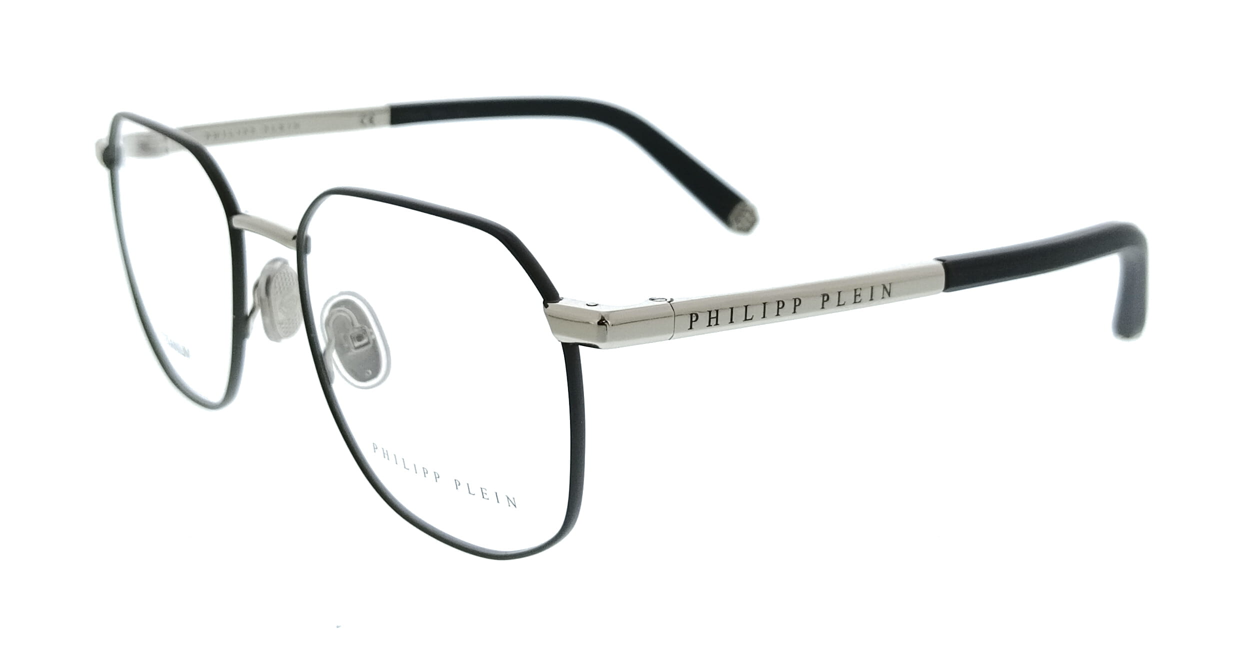 Philipp Plein Philipp Plein Gunmetal Square VPP020M530S30 Eyeglasses