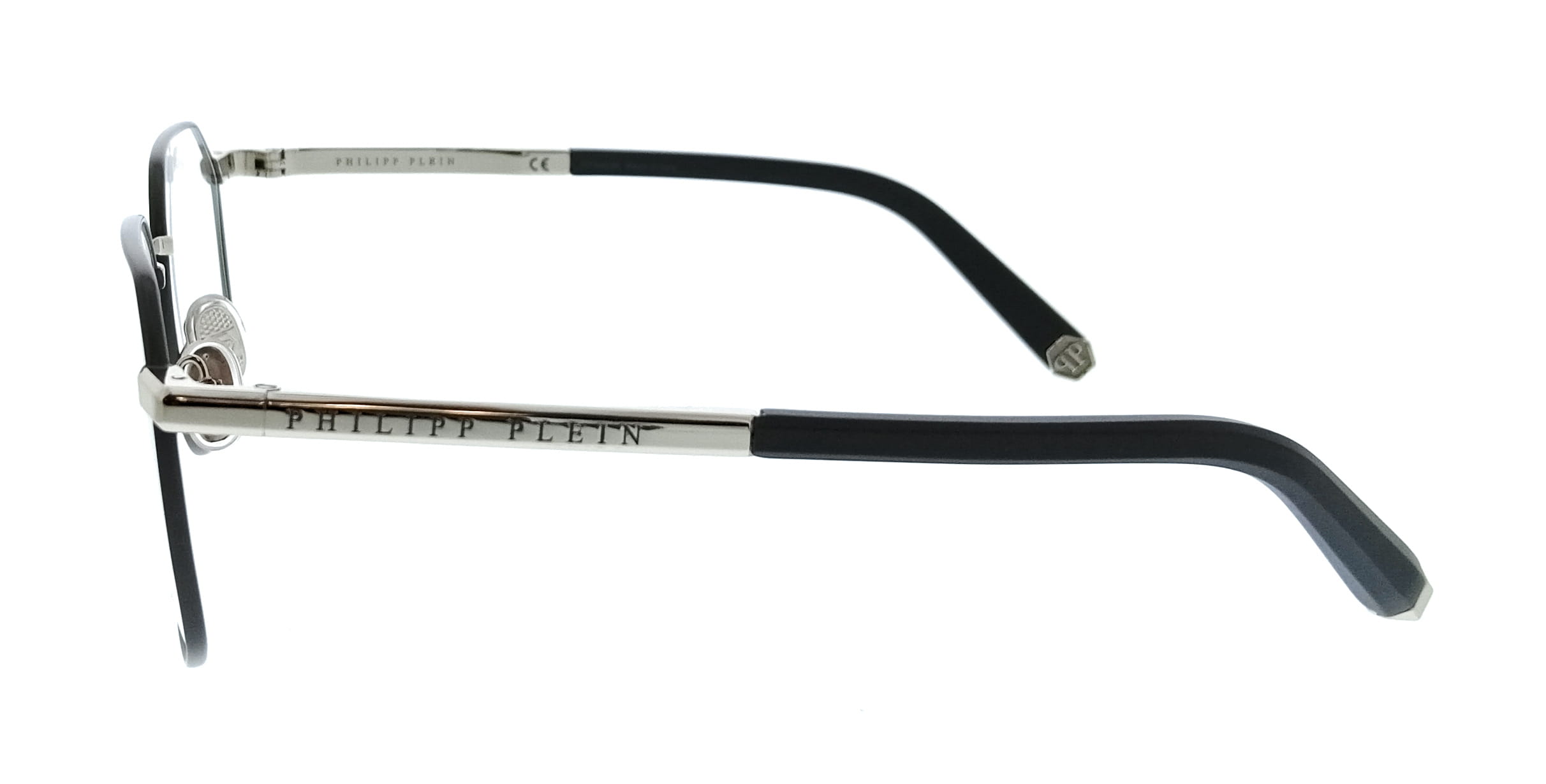 Philipp Plein Philipp Plein Gunmetal Square VPP020M530S30 Eyeglasses