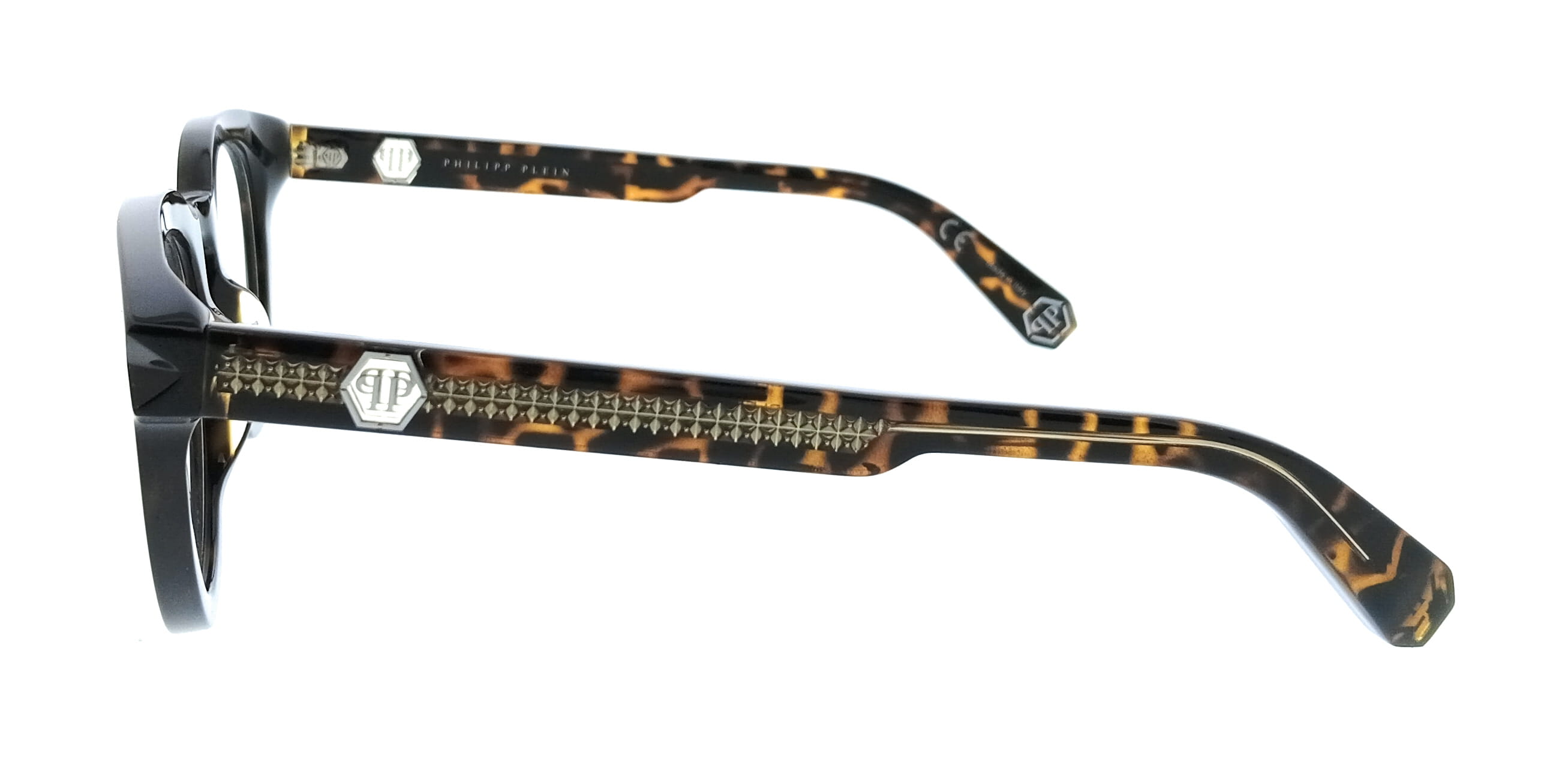 Philipp Plein Philipp Plein Tortoise Square VPP024V49722Y Eyeglasses