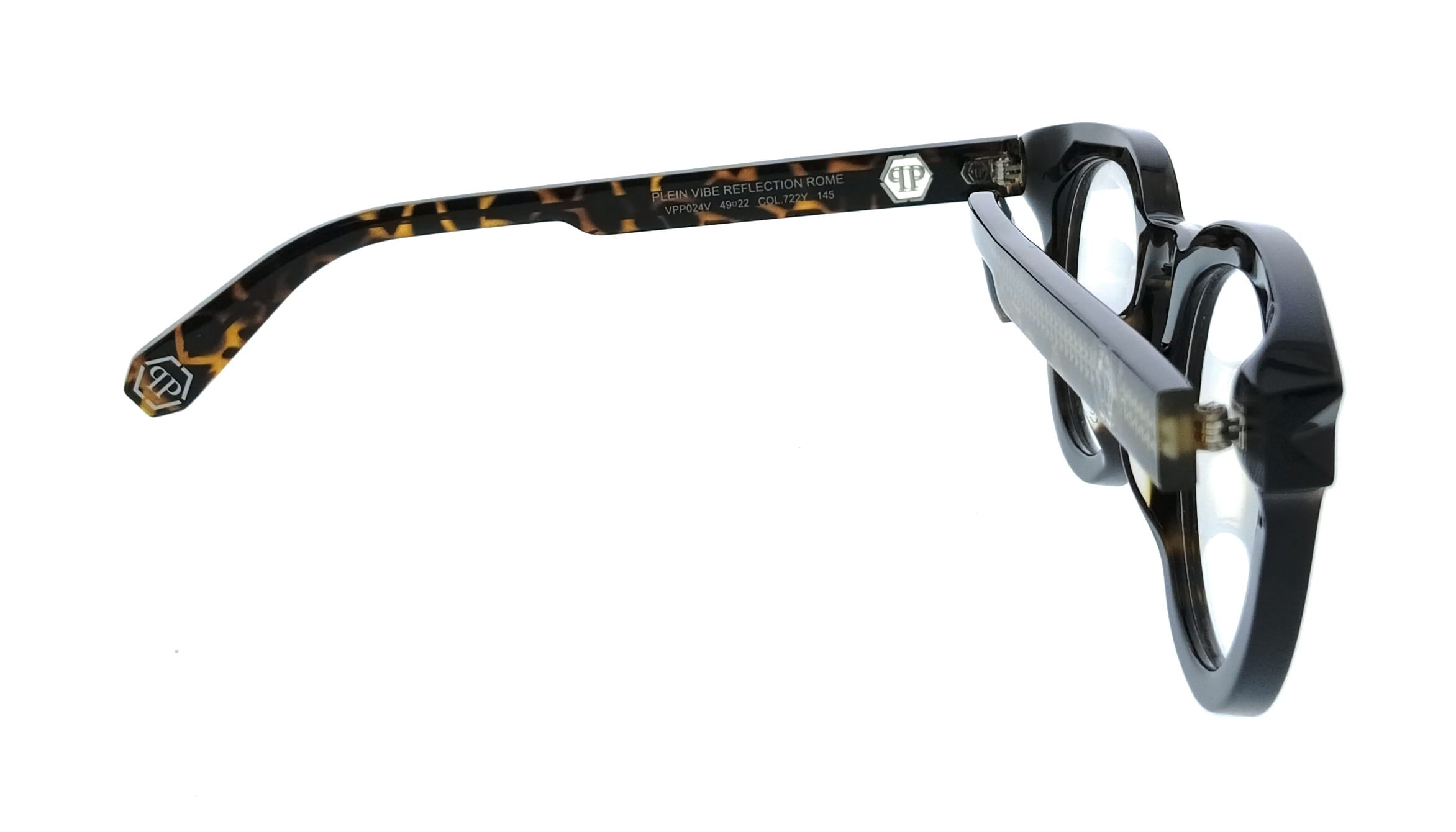 Philipp Plein Philipp Plein Tortoise Square VPP024V49722Y Eyeglasses