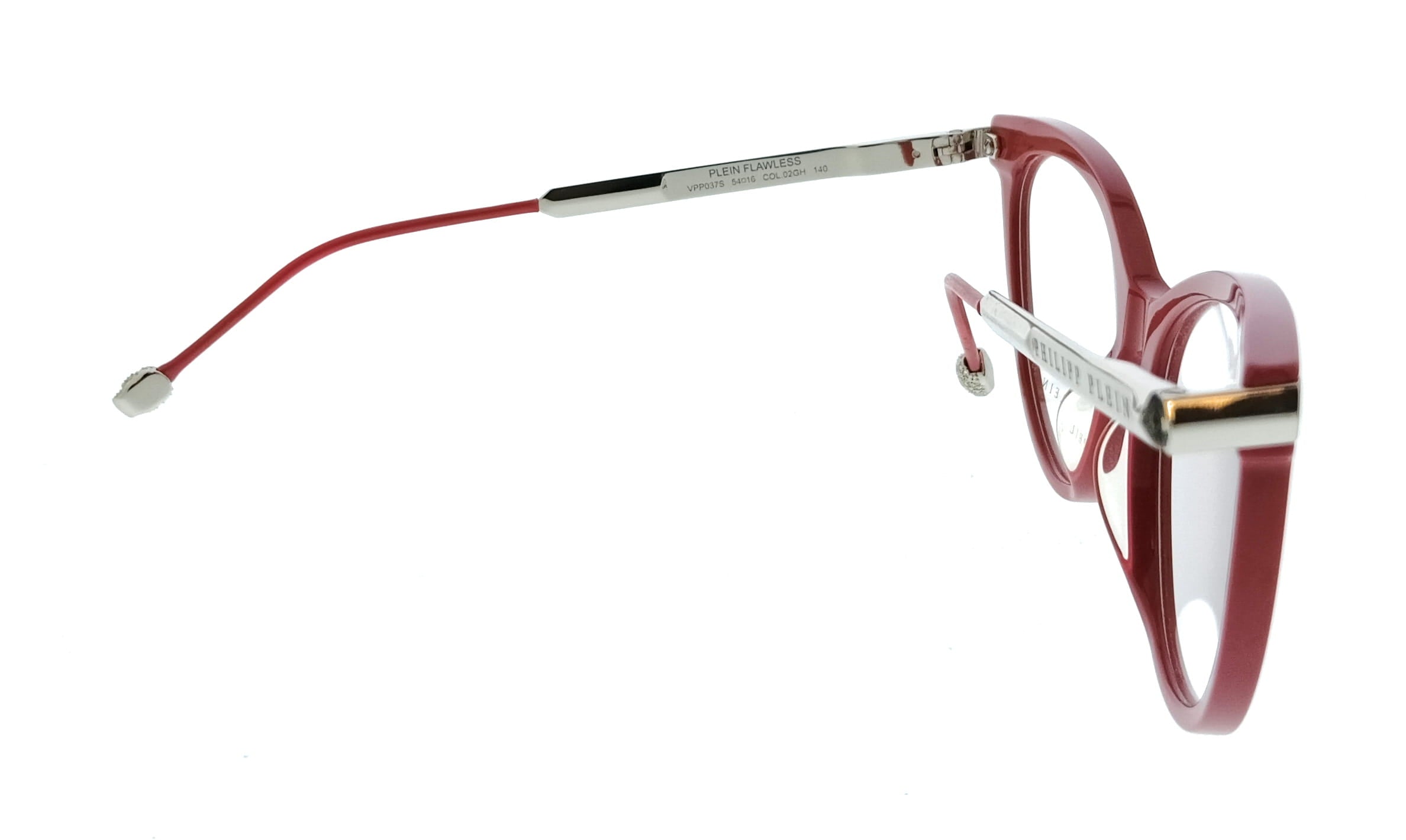 Philipp Plein Philipp Plein Red Cat Eye VPP037S5402GH Eyeglasses