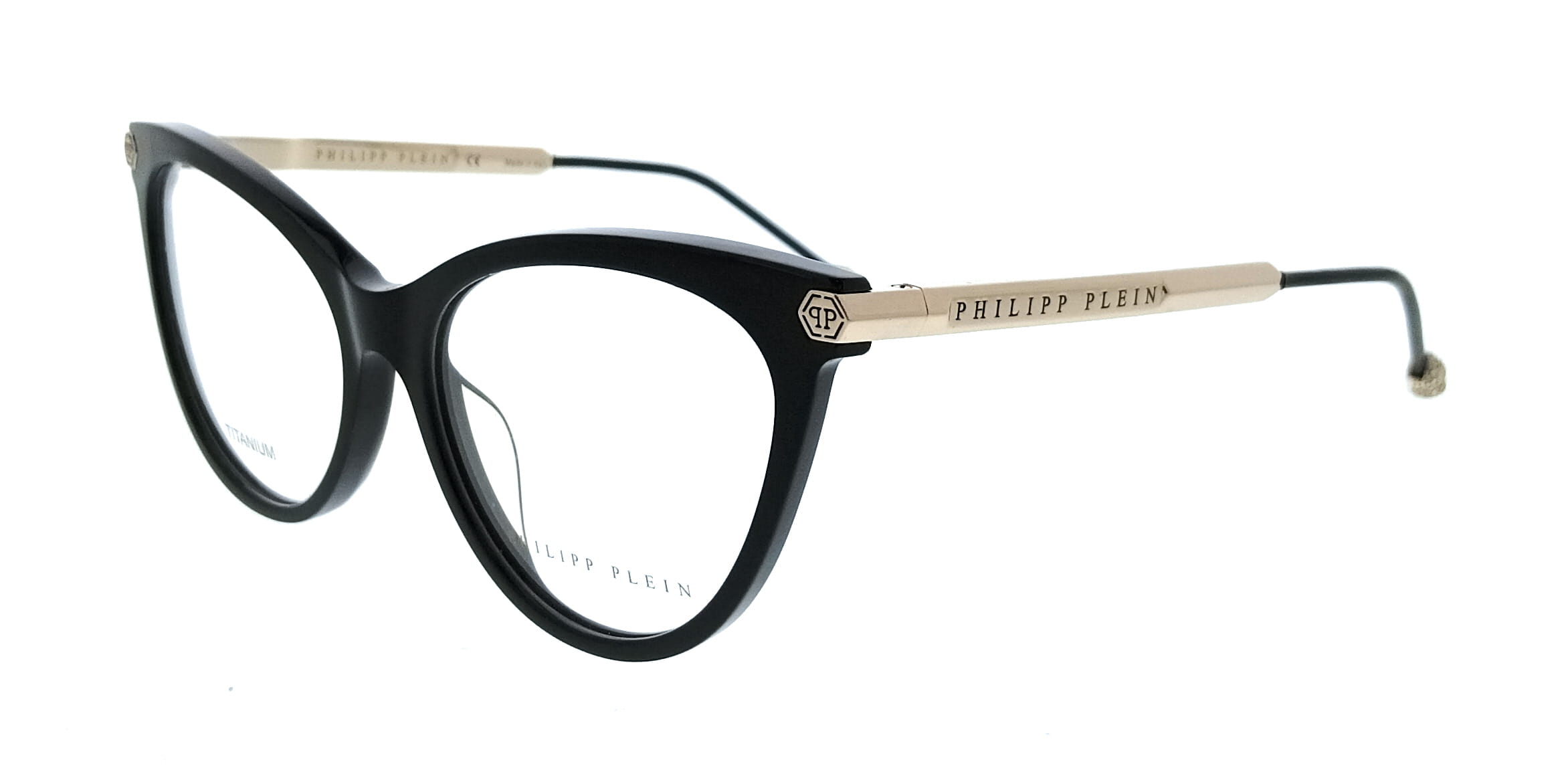 Philipp Plein Philipp Plein Black Cat Eye VPP037S540700 Eyeglasses
