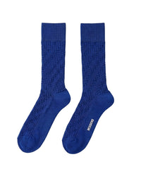 Missoni Missoni Royal Blue Mens Ribbed Crew Socks-