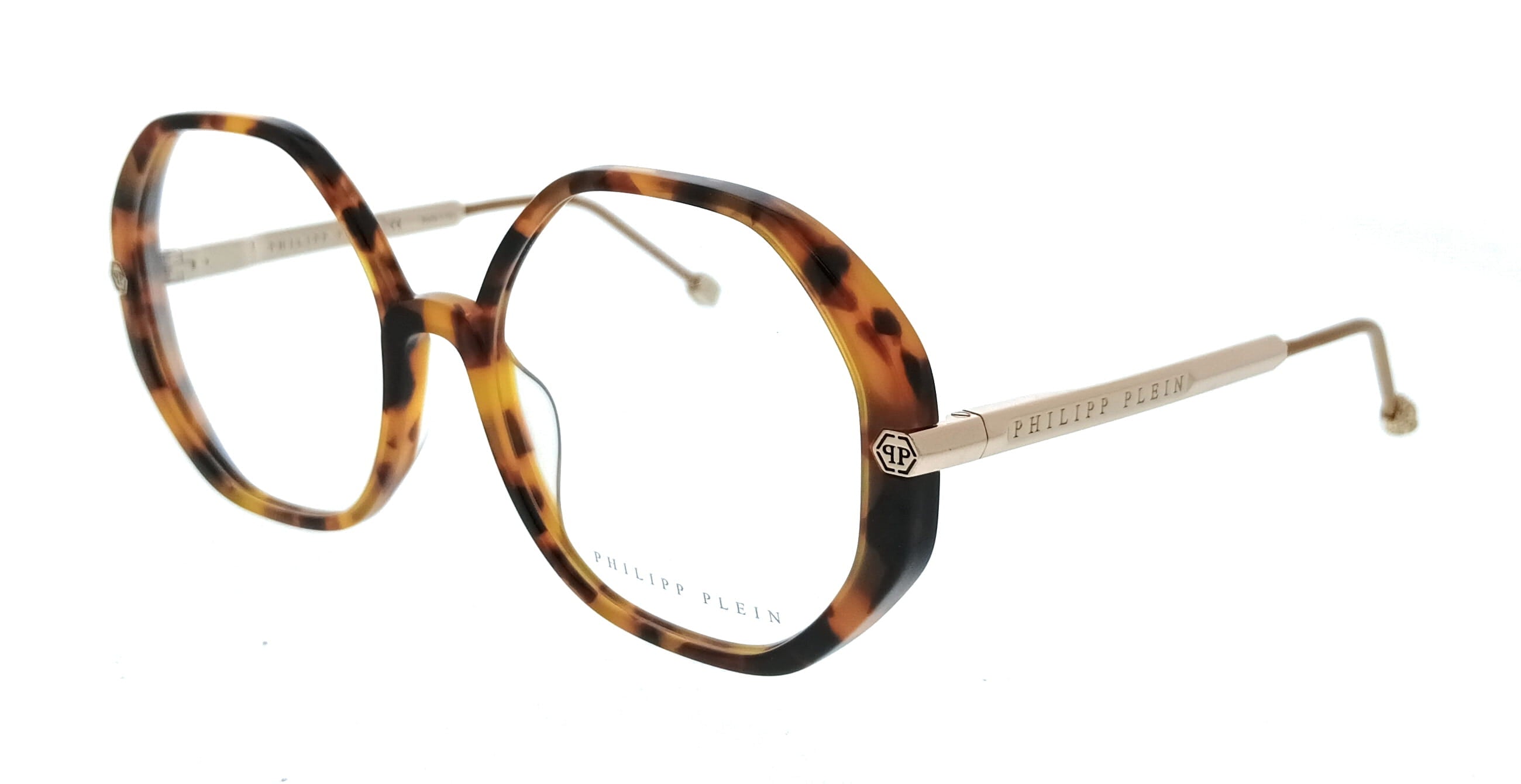Philipp Plein Philipp Plein Black Havana Square VPP053S560728 Eyeglasses