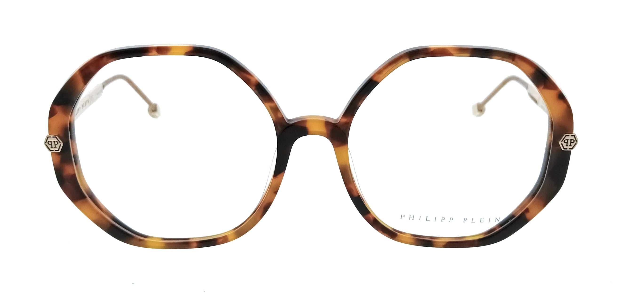 Philipp Plein Philipp Plein Black Havana Square VPP053S560728 Eyeglasses