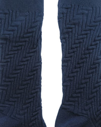 Missoni Missoni Dark Navy Mens Ribbed Crew Socks-M