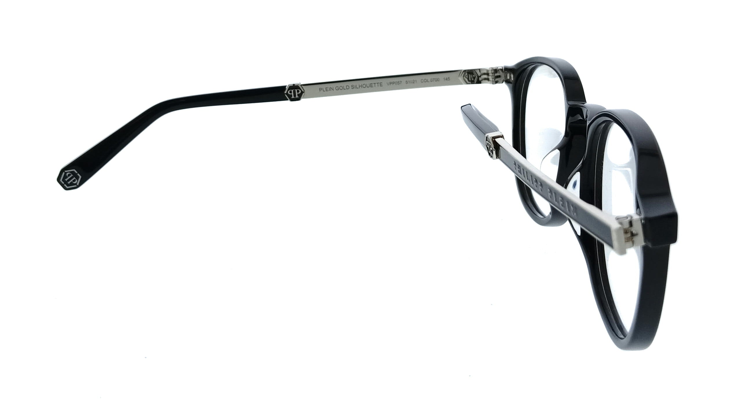 Philipp Plein Philipp Plein Shiny Black Square VPP057M510700 Eyeglasses
