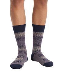 Missoni Missoni Purple Navy Mens Chevron Crew Socks-M