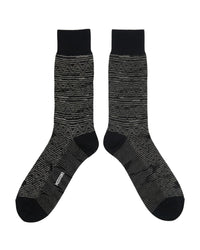 Missoni Missoni Black White Mens Chevron Socks-L