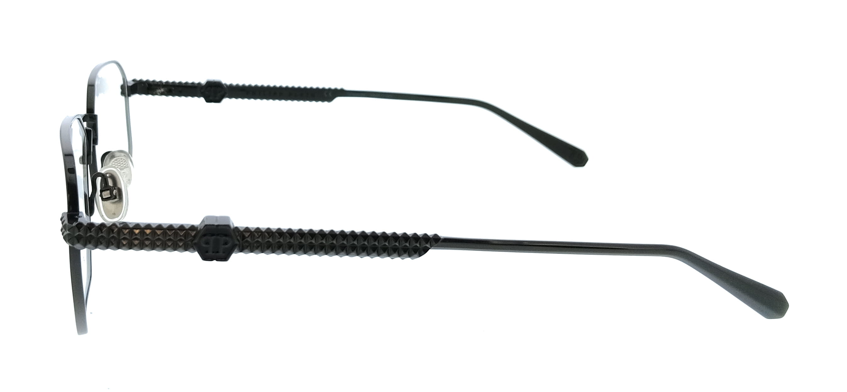 Philipp Plein Philipp Plein Shiny Gunmetal Square VPP062M540568 Eyeglasses