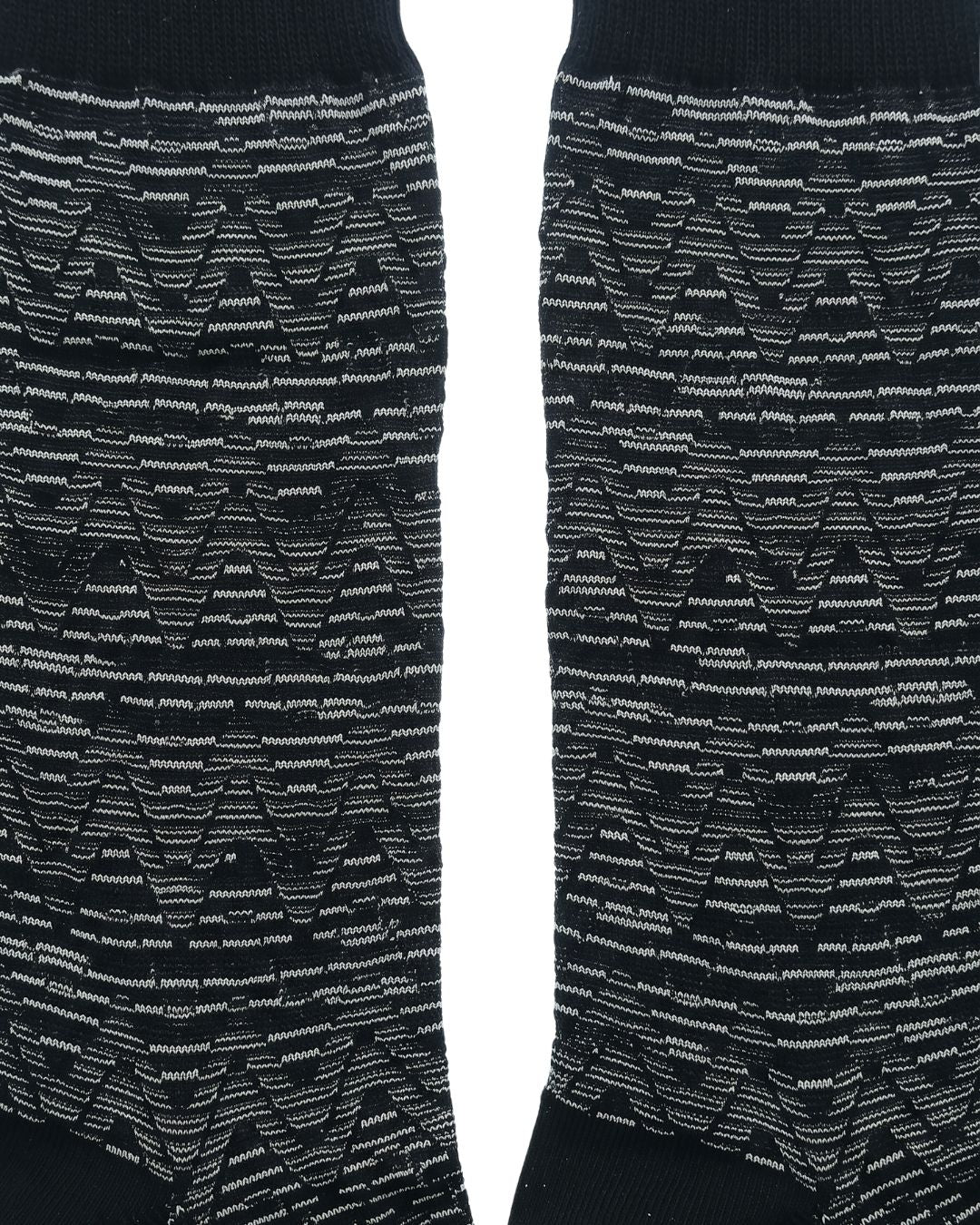Missoni Missoni Black White Mens Chevron Socks-L