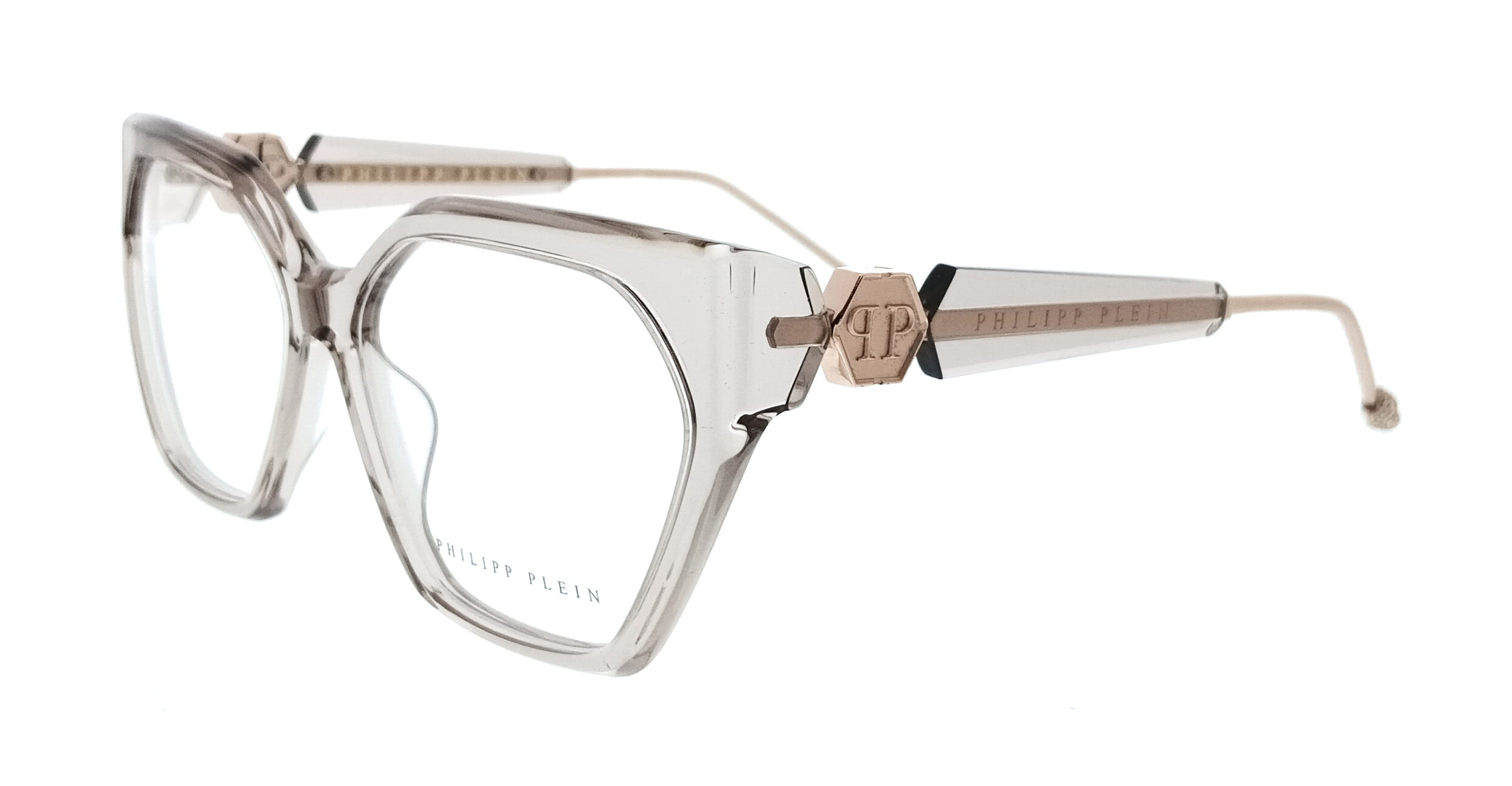 Philipp Plein Philipp Plein Transparentbeige Square VPP068S5707T1 Eyeglasses