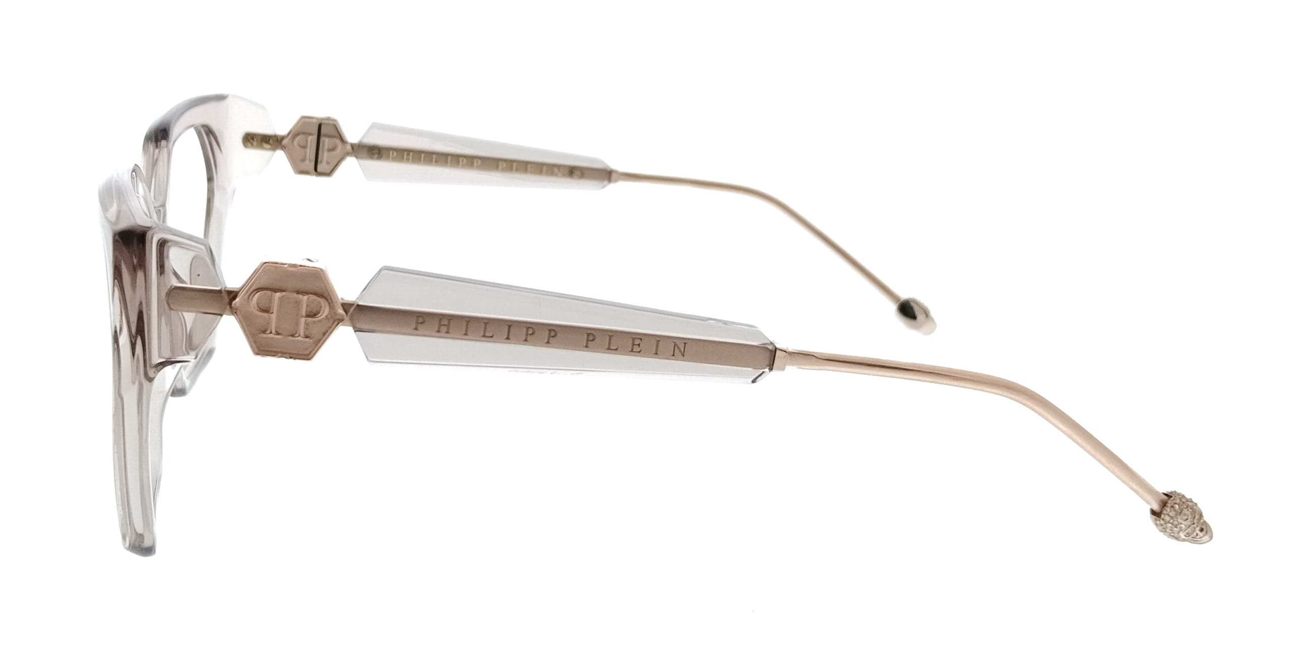 Philipp Plein Philipp Plein Transparentbeige Square VPP068S5707T1 Eyeglasses