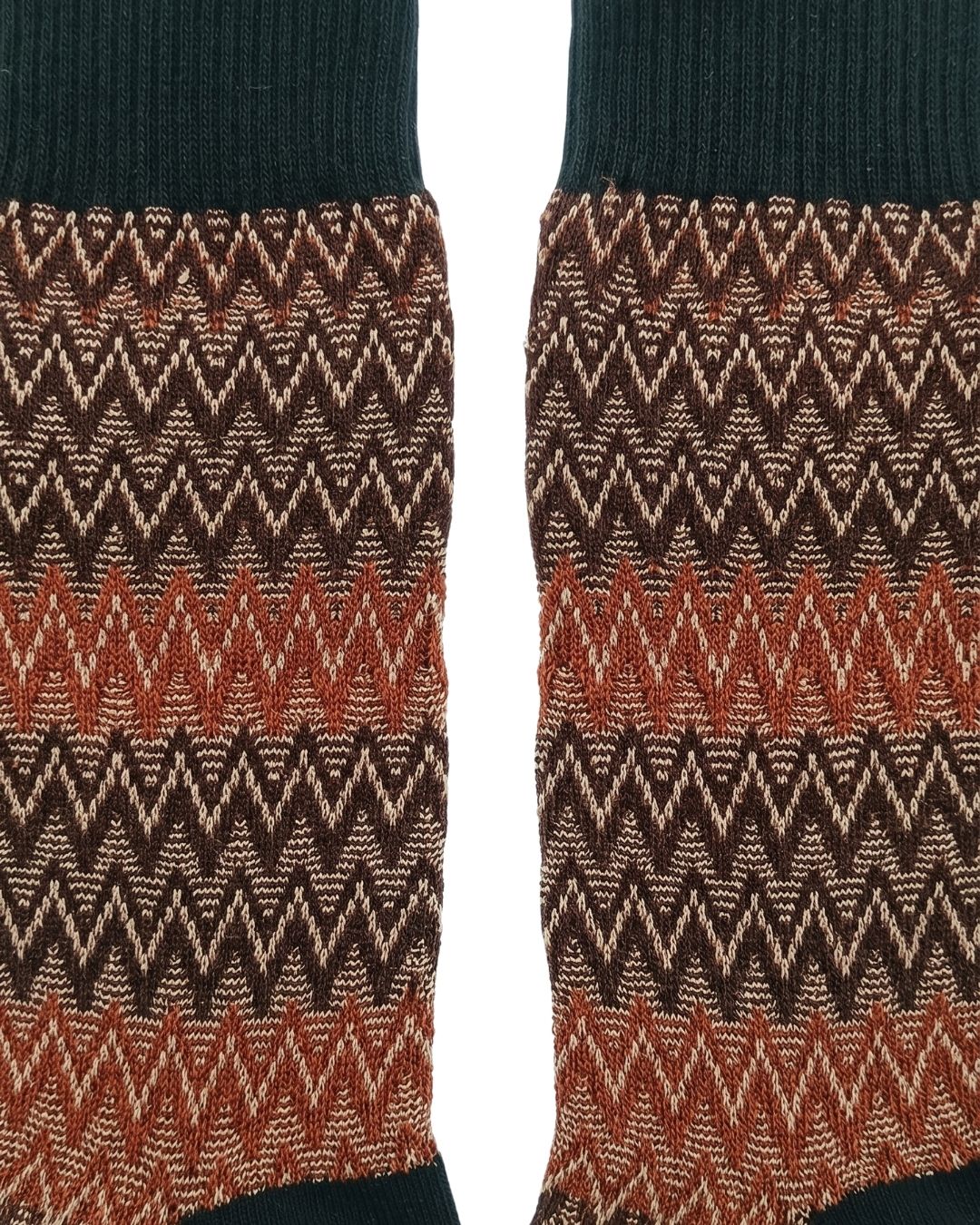 Missoni Missoni Black Beige Mens Chevron Socks-S