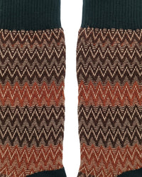 Missoni Missoni Black Beige Mens Chevron Socks-S