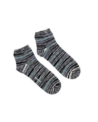 Missoni Missoni Green Black Mens Stripe Ankle Socks-M