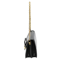 Louis Vuitton Dauphine Black Leather Shoulder Bag (Pre-Owned)