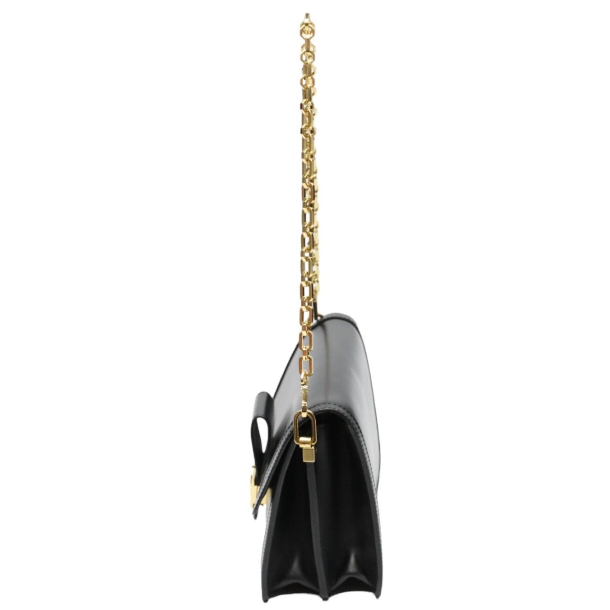 Louis Vuitton Dauphine Black Leather Shoulder Bag (Pre-Owned)