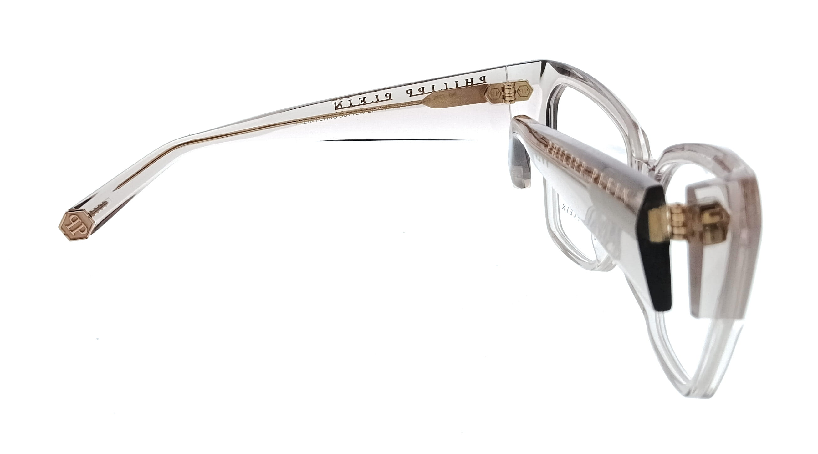 Philipp Plein Philipp Plein Transparentbeige Square VPP100 5507T1 Eyeglasses