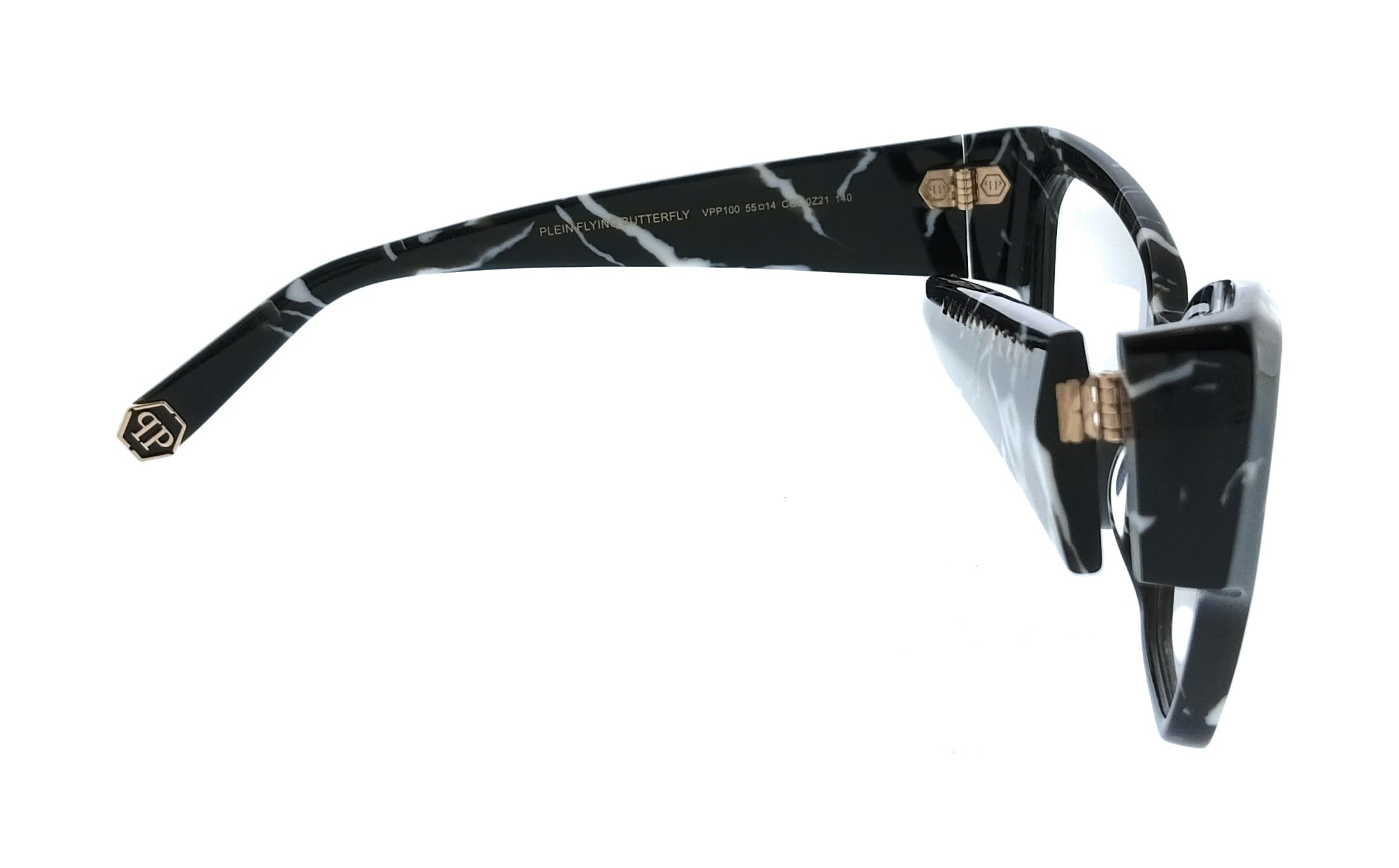 Philipp Plein Philipp Plein Marbled Black Square VPP100 550Z21 Eyeglasses