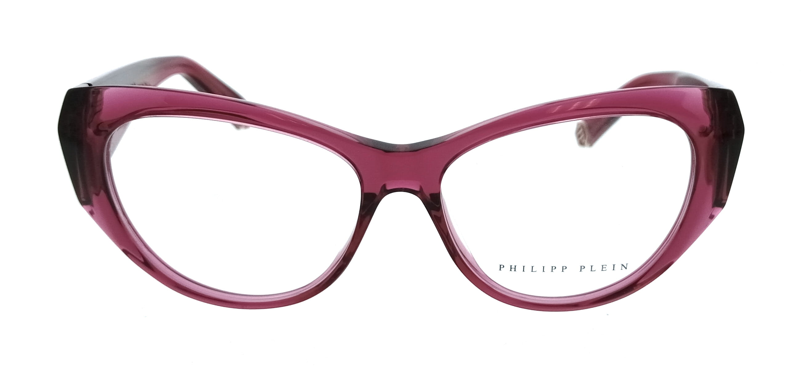 Philipp Plein Philipp Plein Transparentred Cat Eye VPP101 540AGN Eyeglasses