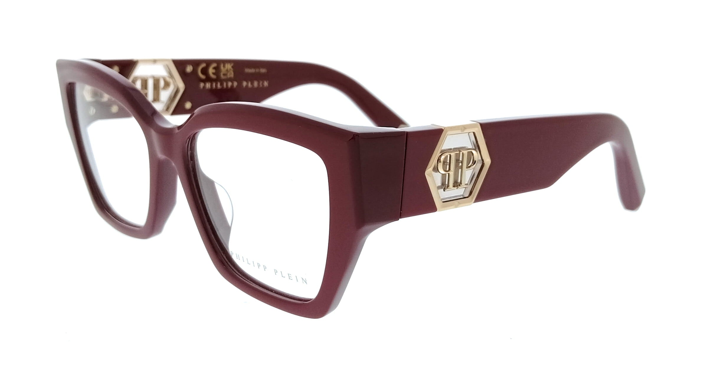 Philipp Plein Philipp Plein Bordeaux Cat Eye VPP164 5401CK Eyeglasses