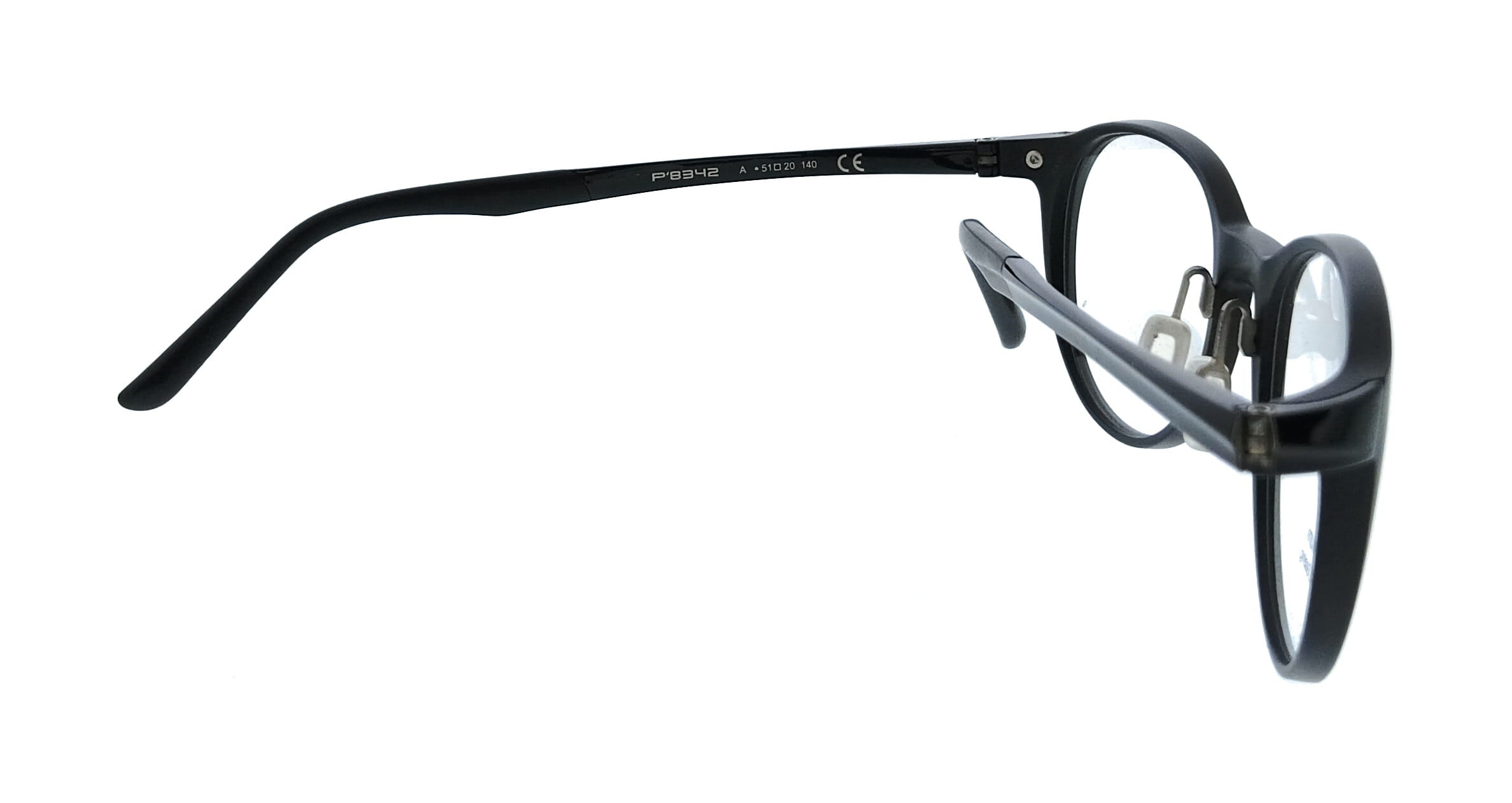 Porsche Design Porsche Design P8342 51A Black Rectangle Unisex Sunglasses