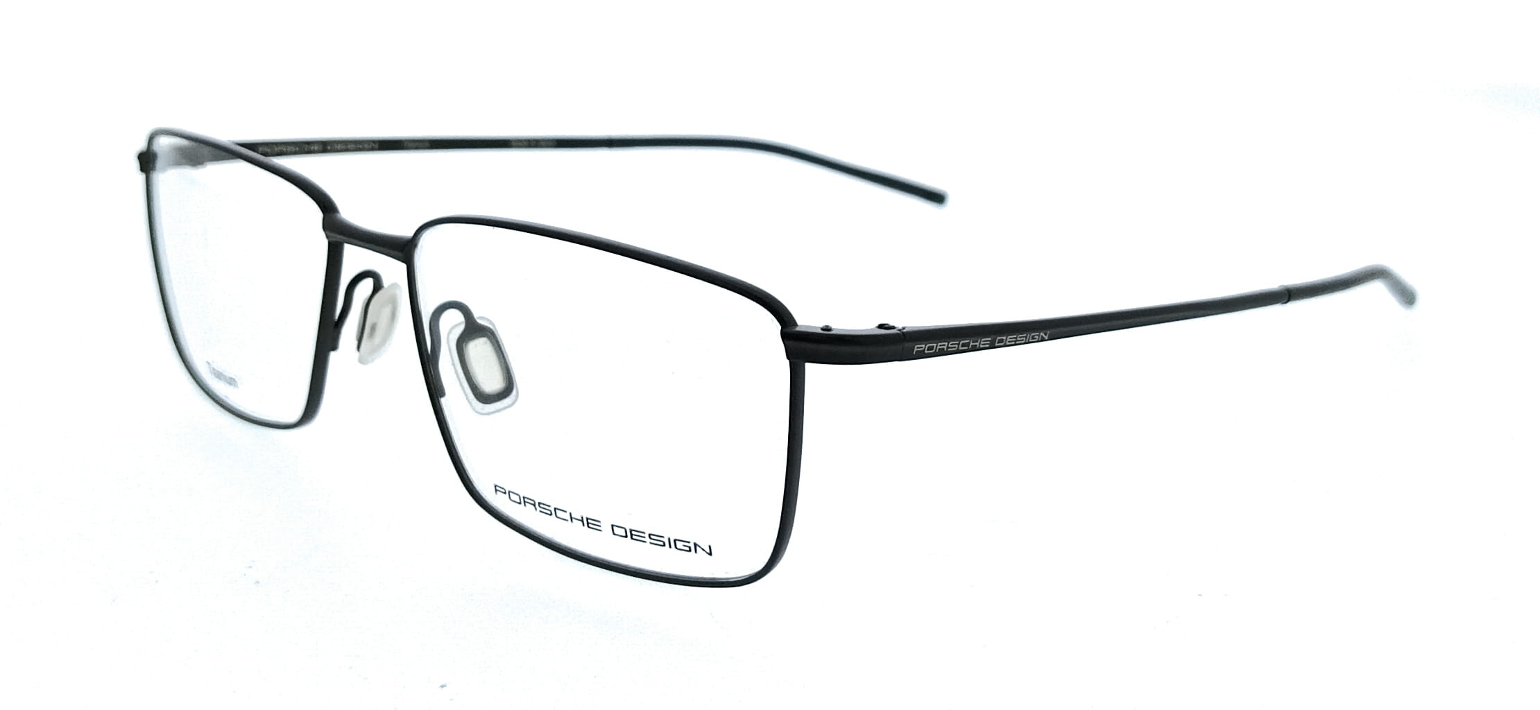 Porsche Design Porsche Design P8364 55A Black Square Mens Sunglasses
