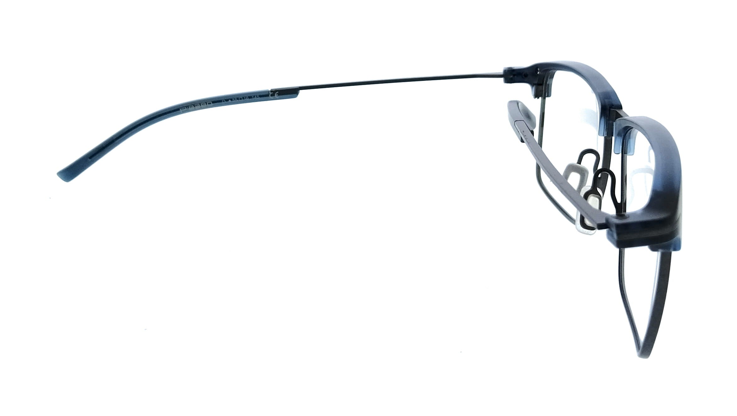 Porsche Design Porsche Design P8380 55D Gunmetal Blue Square Mens Sunglasses