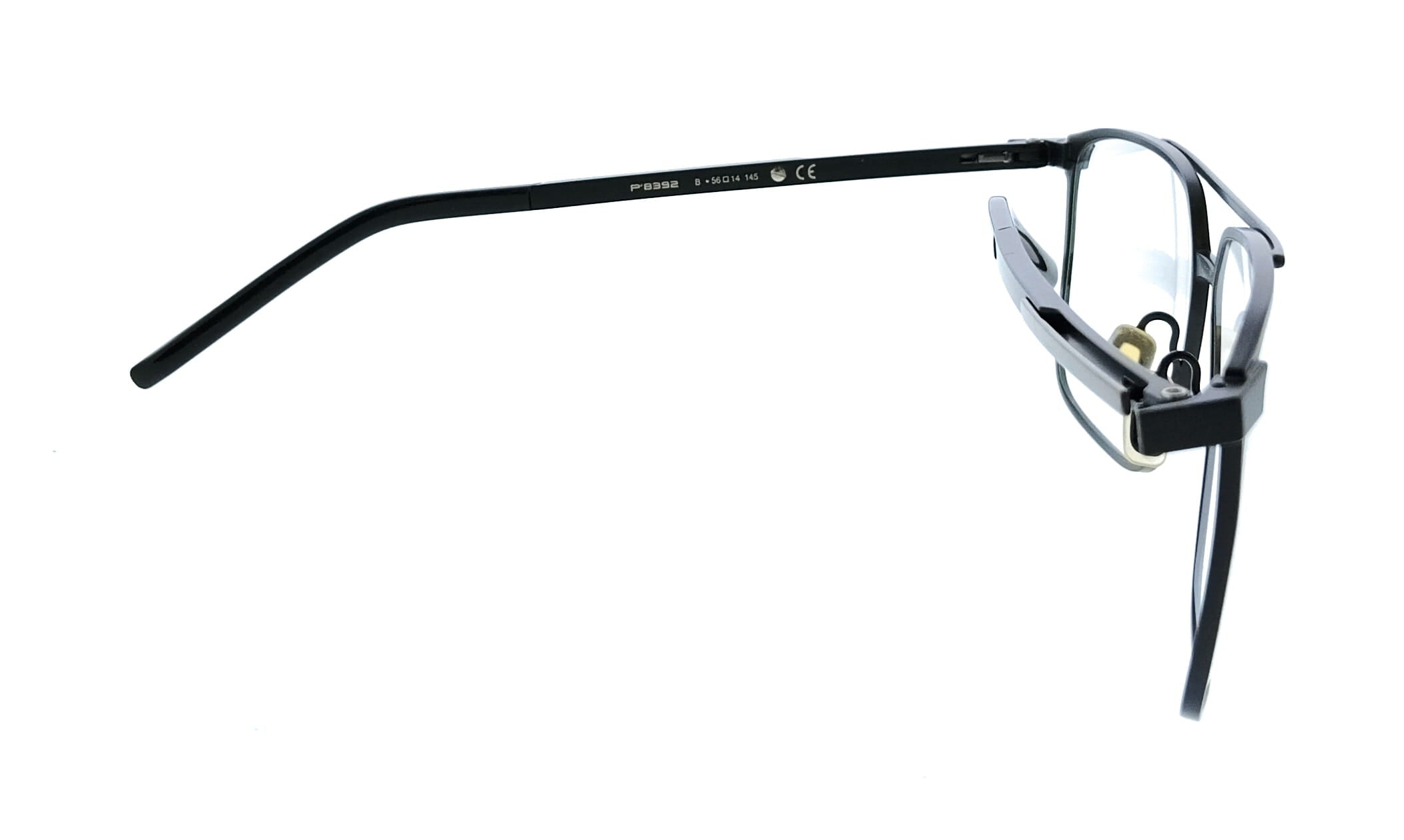 Porsche Design Porsche Design P8392 56B Black Square Mens Sunglasses