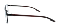 Porsche Design Porsche Design P8733 57A Black Red Square Mens Sunglasses