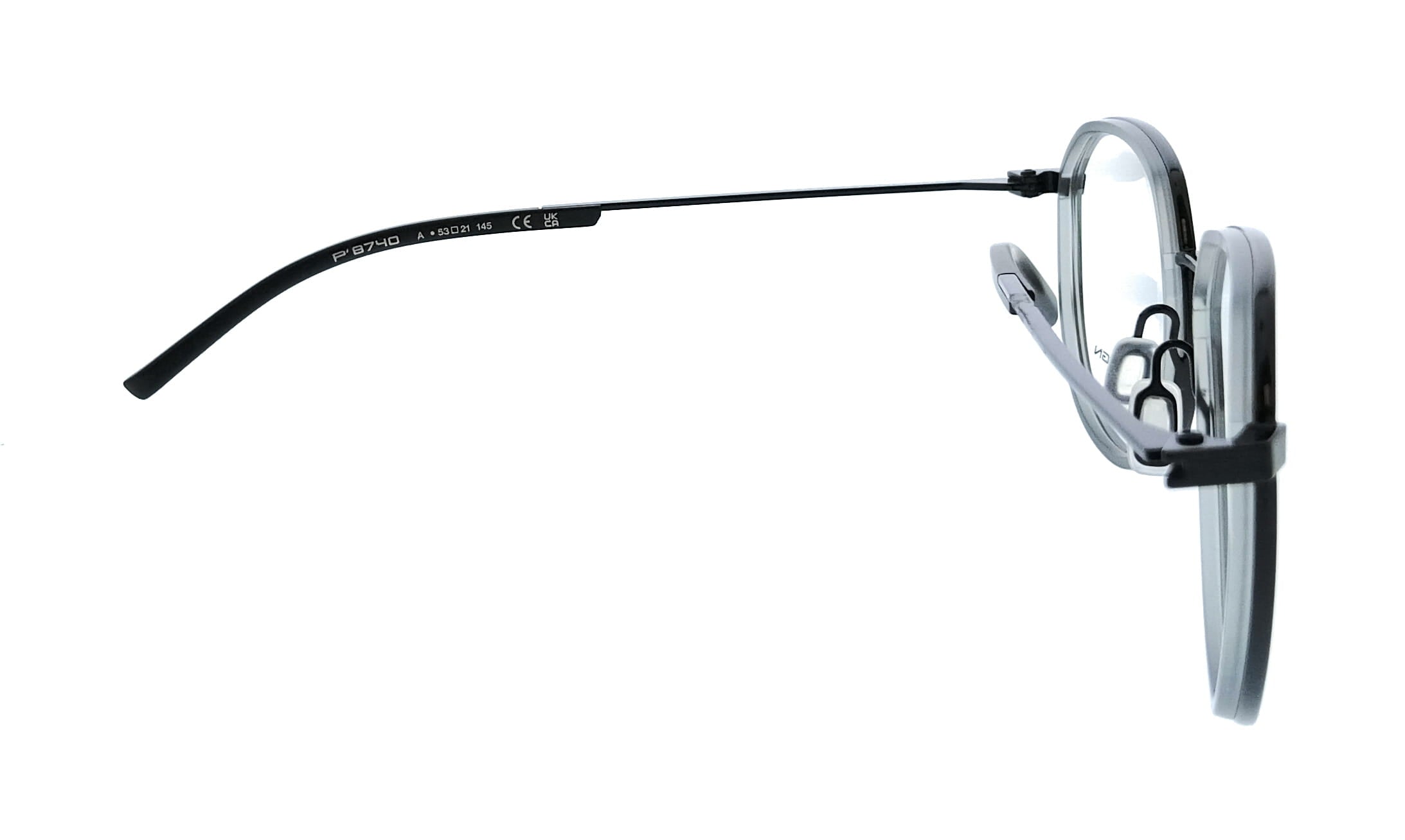 Porsche Design Porsche Design P8740 53A000 Black Square Unisex Sunglasses